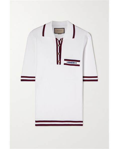 white love parade embroidered terry polo set from gucci|Gucci Love Parade Is Full of the Chicest Pieces for Summer.